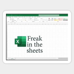 Freak in the sheets Sticker